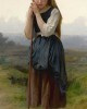 "Μικρή Βοσκοπούλα" (The Little Shepherdess), έργο του Γάλλου ακαδημαϊκού ζωγράφου Γουίλιαμ-Αντόλφ Μπουγκερώ (William-Adolphe Bouguereau). Εκτύπωση έργο τέχνης σε κάμβα τελαρωμένο κάθετο 40Χ80εκ 