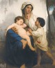  William-Adolphe Bouguereau με τίτλο "Ο Ύπνος" (Le sommeil) Εκτύπωση έργο τέχνης σε κάμβα τελαρωμένο κάθετο 50Χ70εκ 