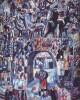 Πάβελ Φιλόνοφ (Pavel Filonov) με τίτλο "Οι Πύλες της Νάρβα" (The Narva Gates).  Εκτύπωση έργο τέχνης σε κάμβα τελαρωμένο κάθετο 50Χ70εκ 