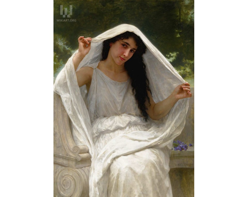 "Το Πέπλο" ("The Veil" ή στα γαλλικά "Le Voile") του Γάλλου ακαδημαϊκού ζωγράφου Γουίλιαμ-Αντόλφ Μπουγκερώ (William-AdAdolphe Bouguereau).  Εκτύπωση έργο τέχνης σε κάμβα τελαρωμένο κάθετο 50Χ70εκ 