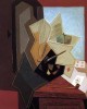 Χουάν Γκρις (Juan Gris) με τίτλο "Το Παράθυρο του Ζωγράφου" (The Painter's Window) Εκτύπωση έργο τέχνης σε κάμβα τελαρωμένο κάθετο 50Χ70εκ 