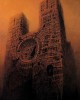 Zdzisław Beksiński Εκτύπωση έργο τέχνης σε κάμβα τελαρωμένο κάθετο 50Χ70εκ 