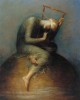 George Frederic Watts, με τίτλο "Ελπίδα" (Hope) Εκτύπωση έργο τέχνης σε κάμβα τελαρωμένο κάθετο 50Χ70εκ 