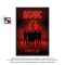 ACDC Αφίσα σε ξύλινη μαύρη κορνίζα με τζάμι 61Χ91.5cm