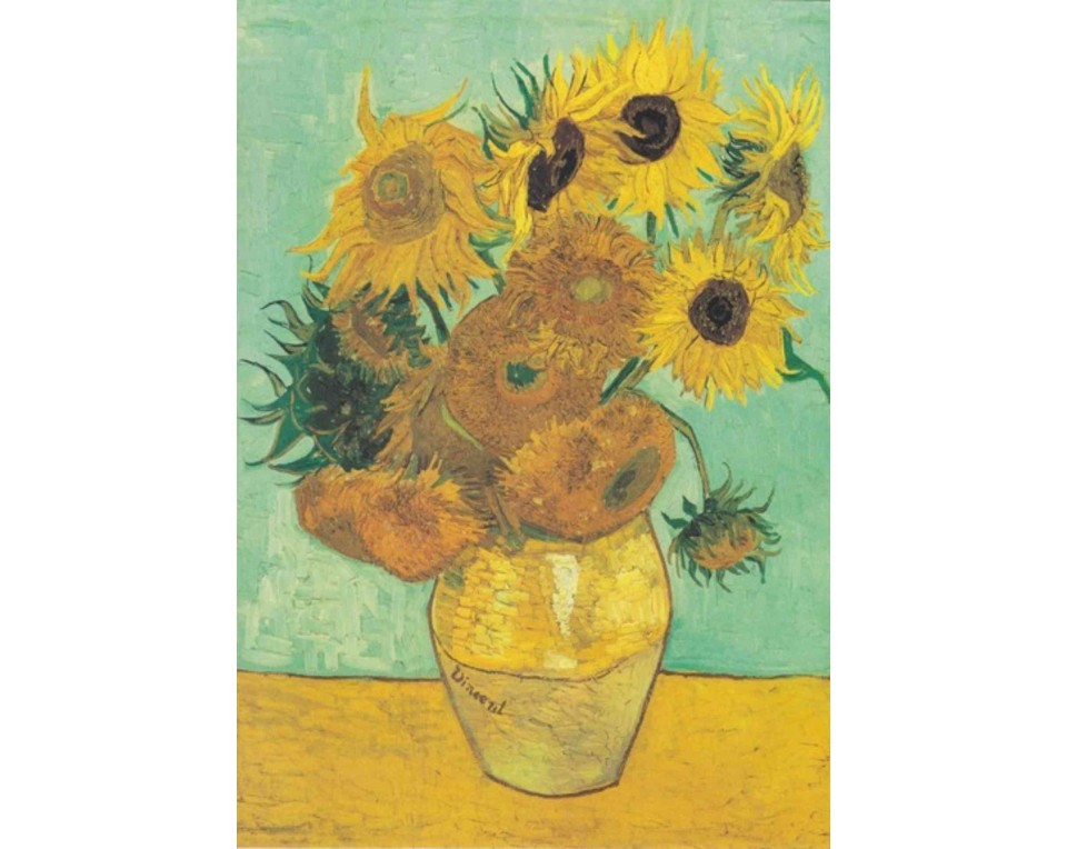 ΠΙΝΑΚΑΣ ΣΕ ΚΑΜΒΑ Vincent van Gogh - Βάζο με Δώδεκα Ηλιοτρόπια