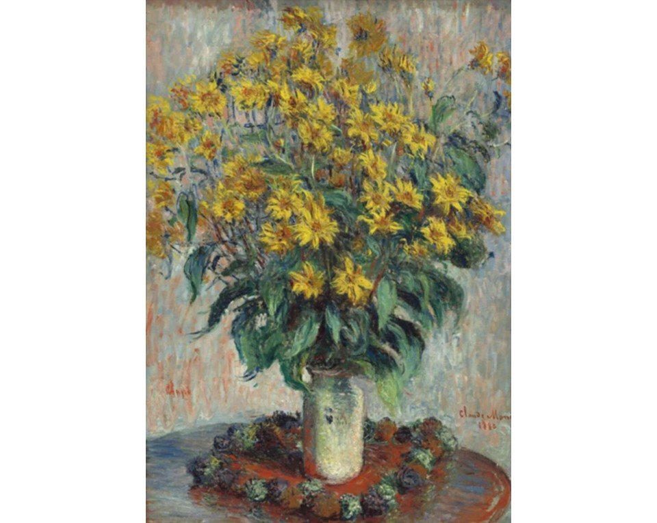 ΠΙΝΑΚΑΣ ΣΕ ΚΑΜΒΑ Claude Monet - Ηλιοτρόπια