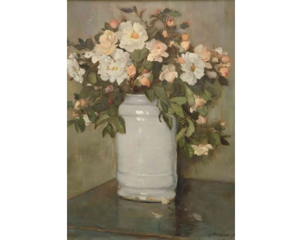 ΠΙΝΑΚΑΣ ΣΕ ΚΑΜΒΑ Henri Fantin-Latour - Ανθισμένη Σύνθεση