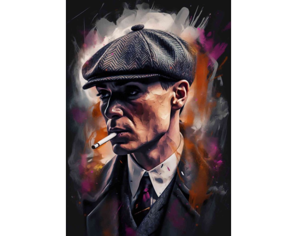 ΠΙΝΑΚΑΣ ΣΕ ΚΑΜΒΑ Peaky Blinders Πορτρέτο