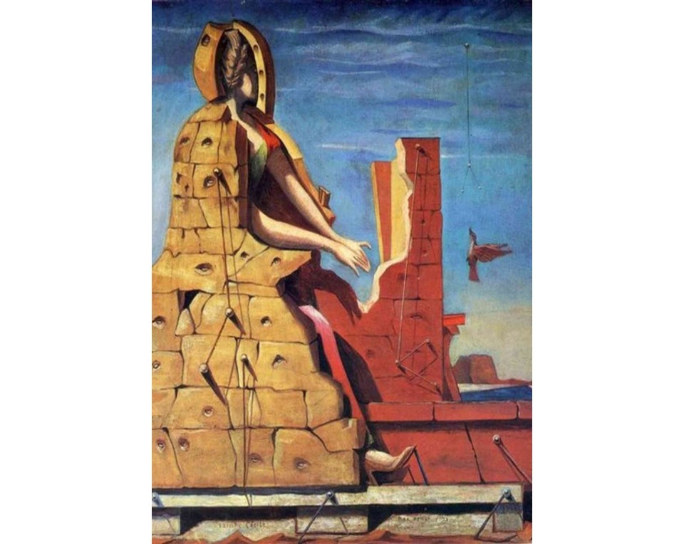 ΠΙΝΑΚΑΣ ΣΕ ΚΑΜΒΑ Giorgio de Chirico - Σουρεαλιστική Σύνθεση