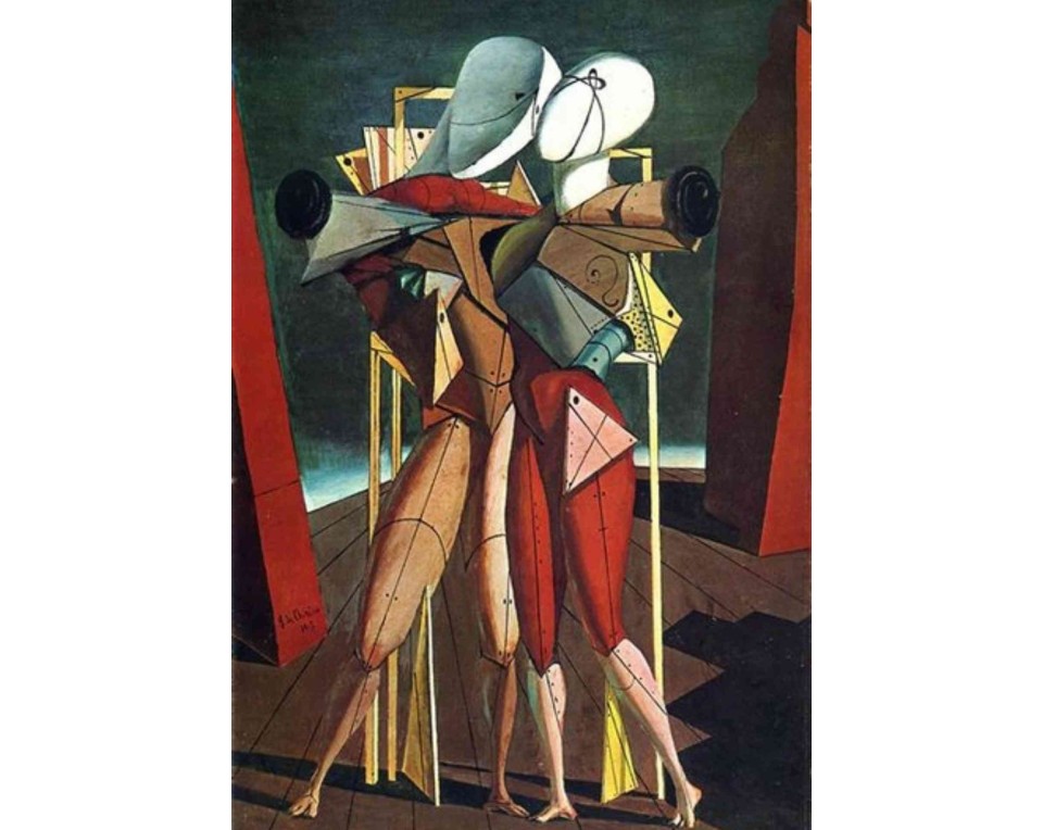 ΠΙΝΑΚΑΣ ΣΕ ΚΑΜΒΑ Giorgio de Chirico - Έκτορας και Ανδρομάχη