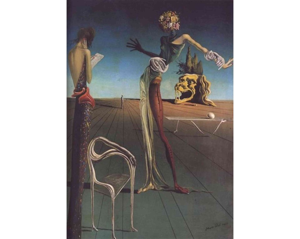 ΠΙΝΑΚΑΣ ΣΕ ΚΑΜΒΑ Salvador Dalí - Γαμπρός με Κεφάλι από Τριαντάφυλλα
