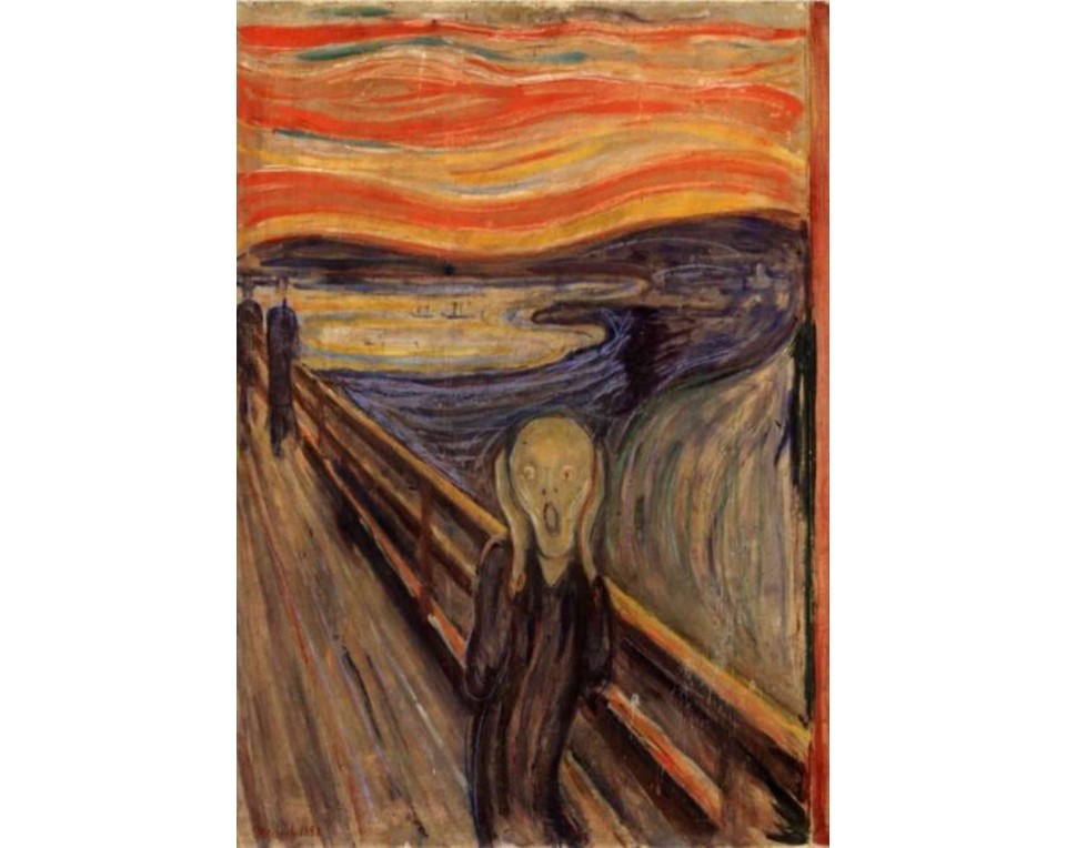 ΠΙΝΑΚΑΣ ΣΕ ΚΑΜΒΑ Edvard Munch - Η Κραυγή