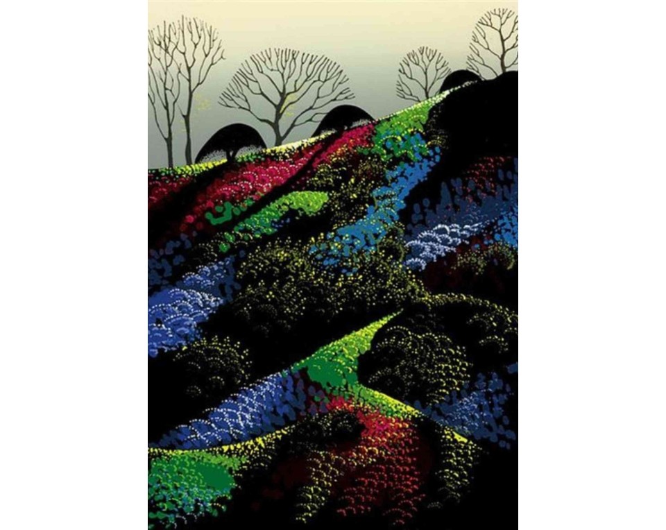 ΠΙΝΑΚΑΣ ΣΕ ΚΑΜΒΑ Eyvind Earle - Μπλε Πεύκο