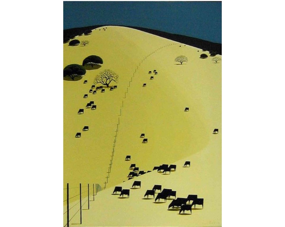 ΠΙΝΑΚΑΣ ΣΕ ΚΑΜΒΑ Eyvind Earle - Βοσκώντας με Ειρήνη