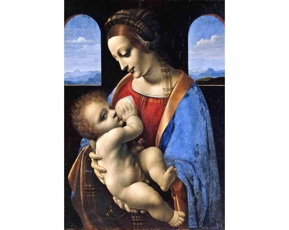 ΠΙΝΑΚΑΣ ΣΕ ΚΑΜΒΑ Leonardo da Vinci - Παναγία Λίττα