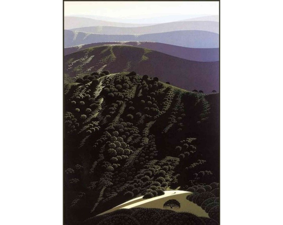 ΠΙΝΑΚΑΣ ΣΕ ΚΑΜΒΑ Eyvind Earle - Κρυμμένη Κοιλάδα