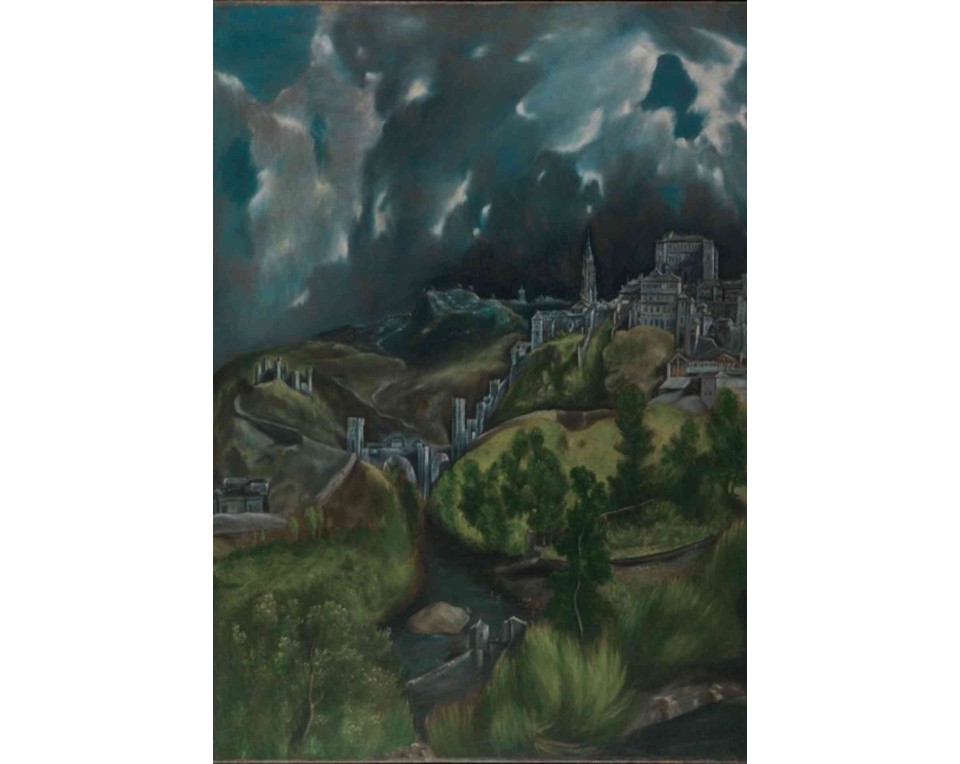 ΠΙΝΑΚΑΣ ΣΕ ΚΑΜΒΑ El Greco - Άποψη του Τολέδο