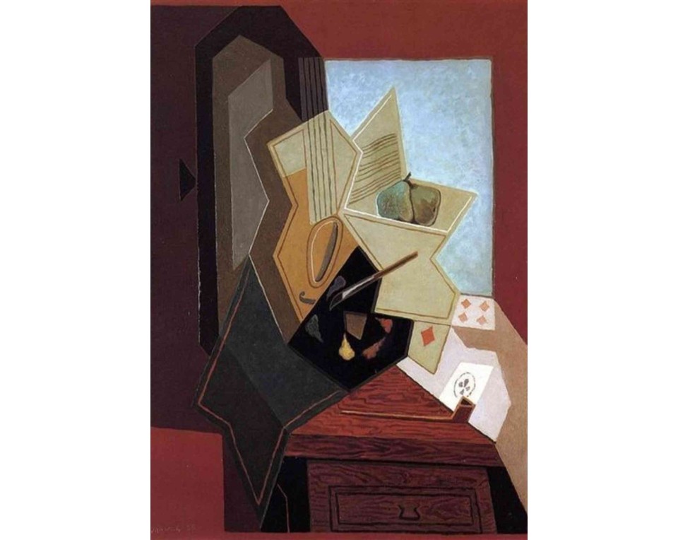 ΠΙΝΑΚΑΣ ΣΕ ΚΑΜΒΑ Juan Gris - Το Παράθυρο του Ζωγράφου