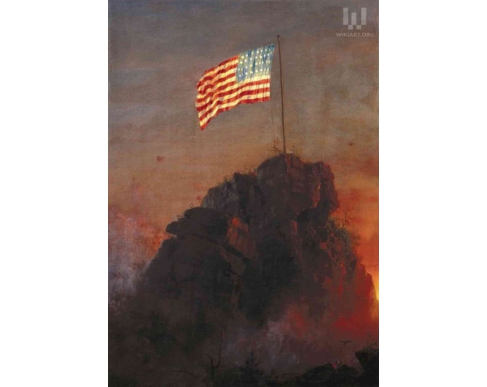 ΠΙΝΑΚΑΣ ΣΕ ΚΑΜΒΑ Frederic Edwin Church - Η Σημαία μας