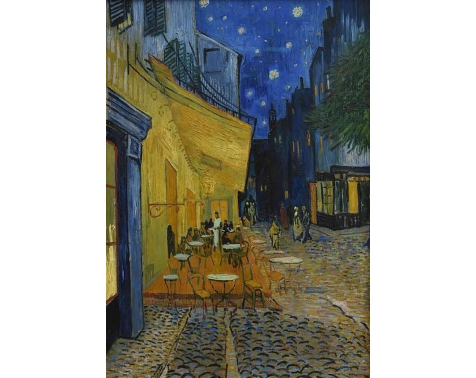 ΠΙΝΑΚΑΣ ΣΕ ΚΑΜΒΑ Vincent van Gogh - Εξώστης Καφενείου τη Νύχτα