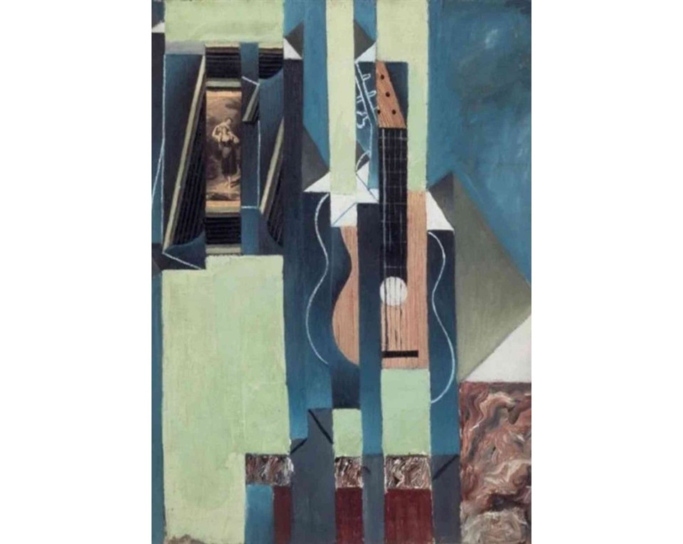 ΠΙΝΑΚΑΣ ΣΕ ΚΑΜΒΑ Juan Gris - Η Κιθάρα