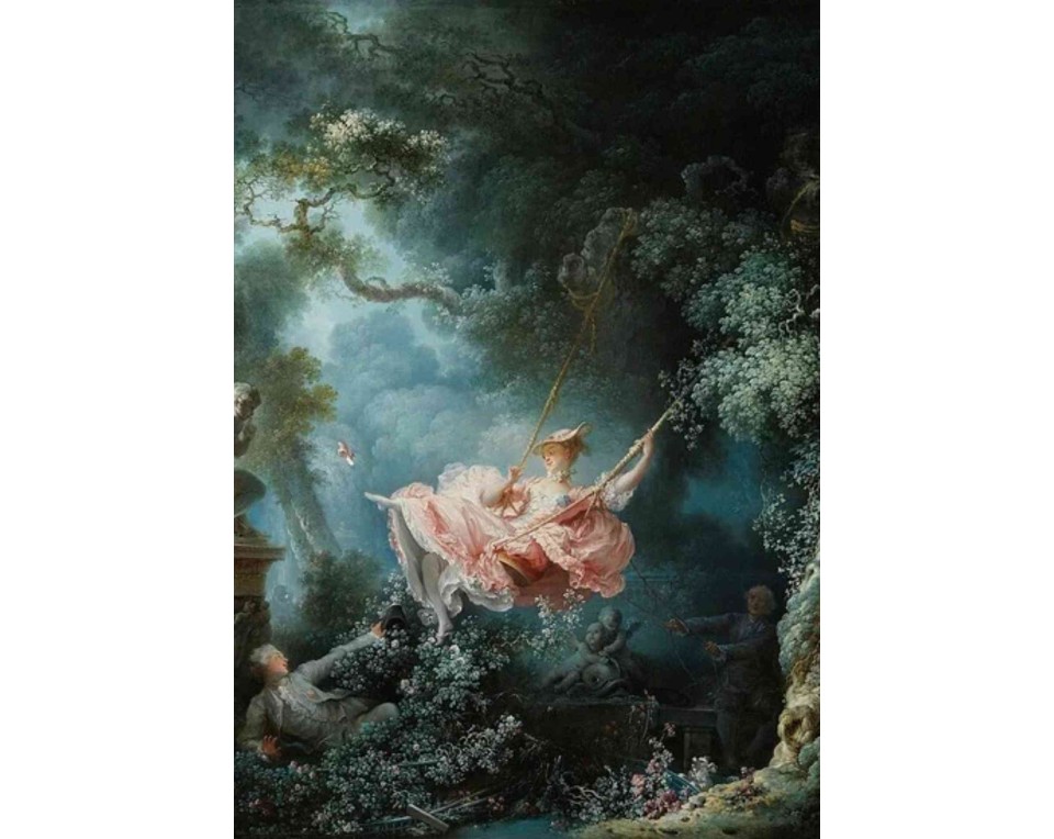 ΠΙΝΑΚΑΣ ΣΕ ΚΑΜΒΑ Jean-Honoré Fragonard - Η Κούνια