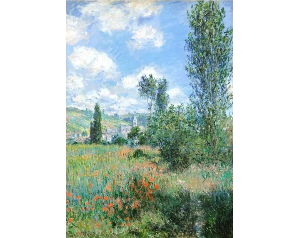 ΠΙΝΑΚΑΣ ΣΕ ΚΑΜΒΑ Claude Monet - Άποψη του Βετέιγ