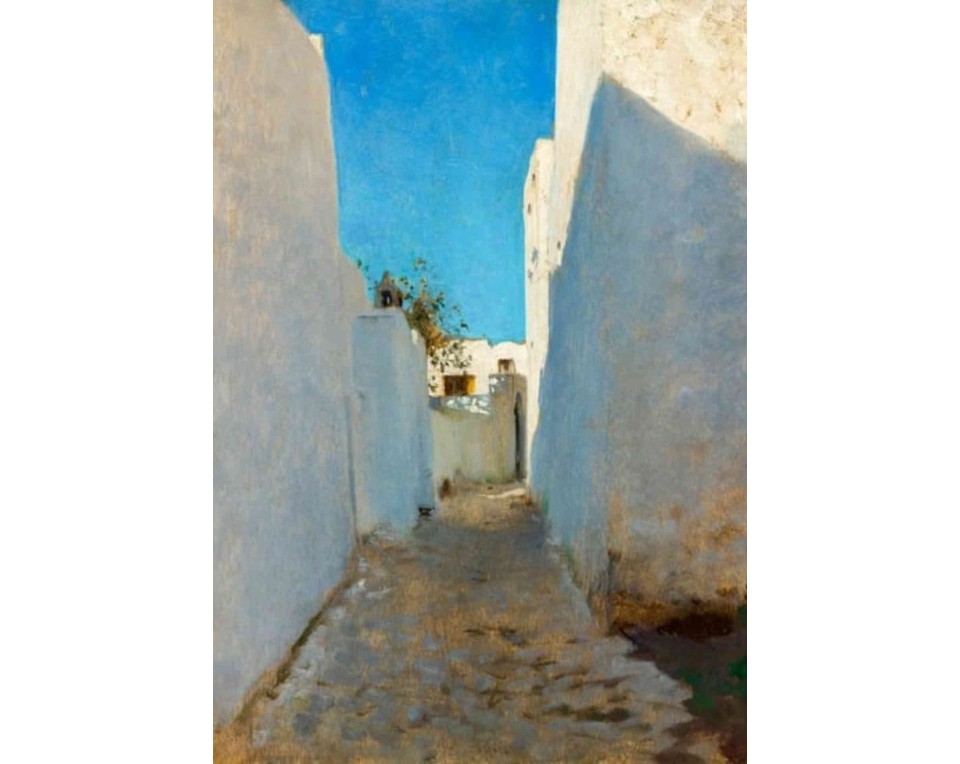 ΠΙΝΑΚΑΣ ΣΕ ΚΑΜΒΑ John Singer Sargent - Μαροκινό Σκηνικό Δρόμου