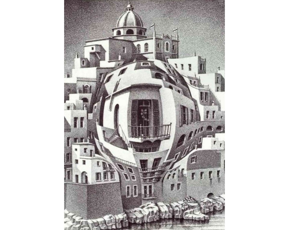 ΠΙΝΑΚΑΣ ΣΕ ΚΑΜΒΑ M. C. Escher - Αρχιτεκτονική Σύνθεση