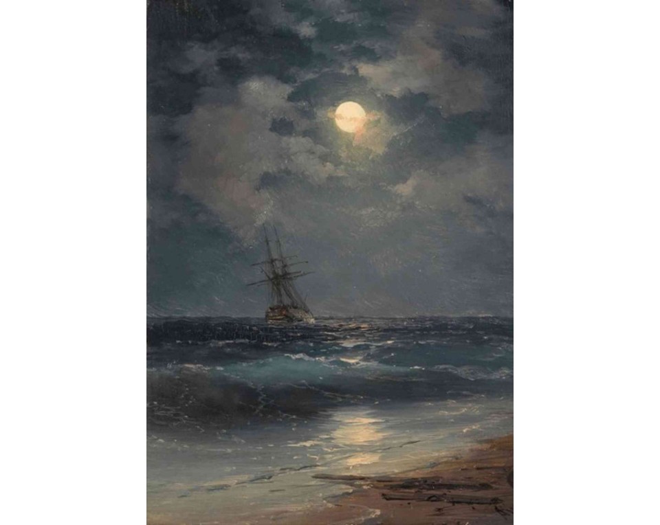 ΠΙΝΑΚΑΣ ΣΕ ΚΑΜΒΑ J. M. W. Turner - Νυχτερινή Θάλασσα