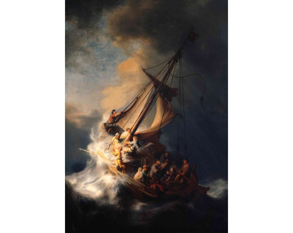 ΠΙΝΑΚΑΣ ΣΕ ΚΑΜΒΑ Rembrandt van Rijn - Ο Χριστός στη Θύελλα στη Θάλασσα της Γαλιλαίας