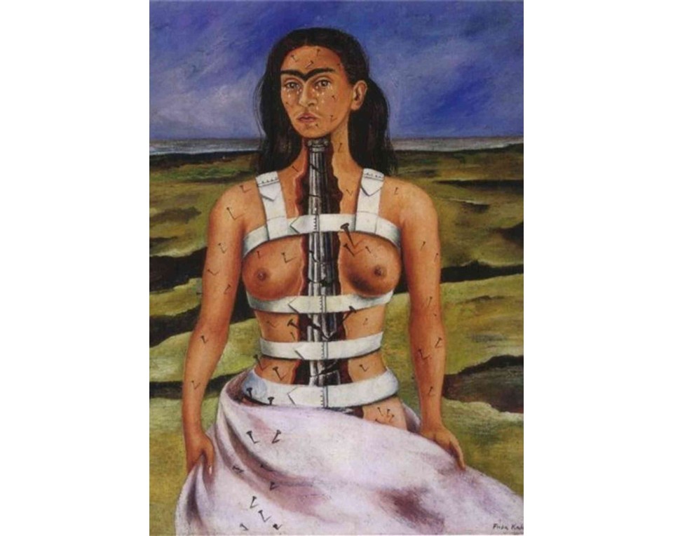 ΠΙΝΑΚΑΣ ΣΕ ΚΑΜΒΑ Frida Kahlo - Η Σπασμένη Κολόνα