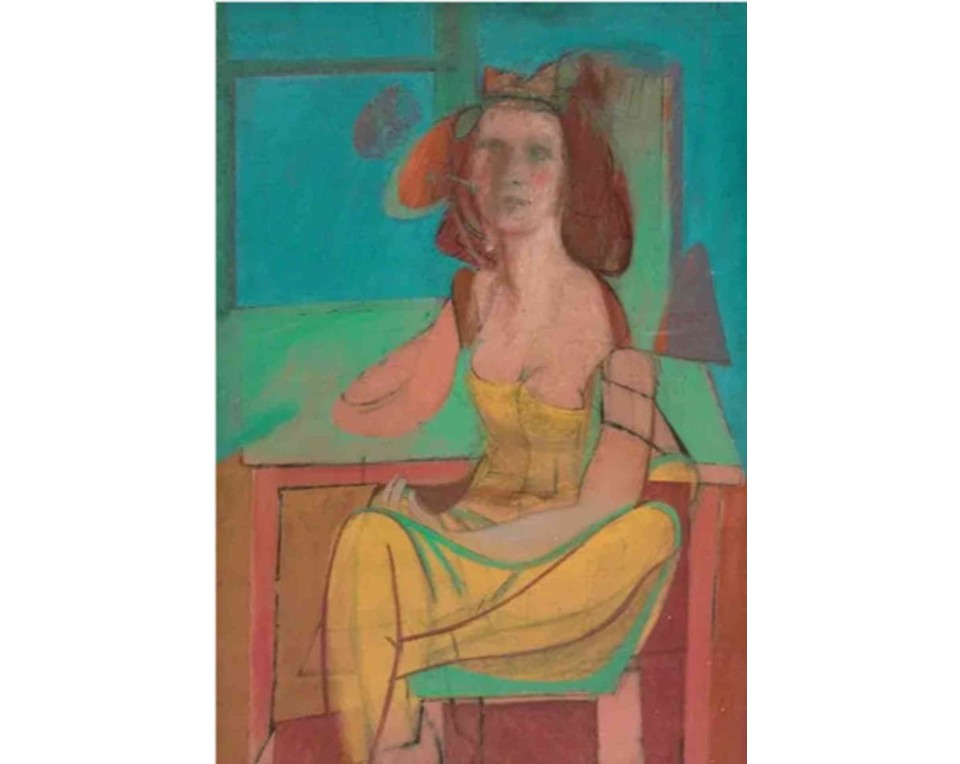 ΠΙΝΑΚΑΣ ΣΕ ΚΑΜΒΑ Willem de Kooning - Καθήμενη Γυναίκα