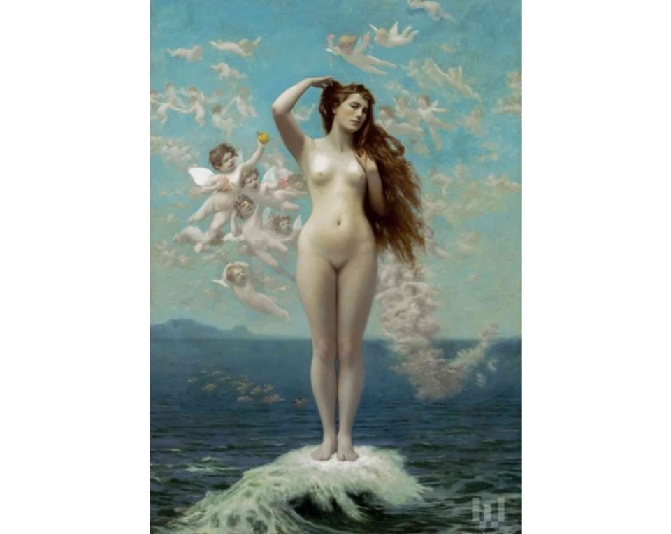 ΠΙΝΑΚΑΣ ΣΕ ΚΑΜΒΑ Jean-Léon Gérôme - Η Γέννηση της Αφροδίτης