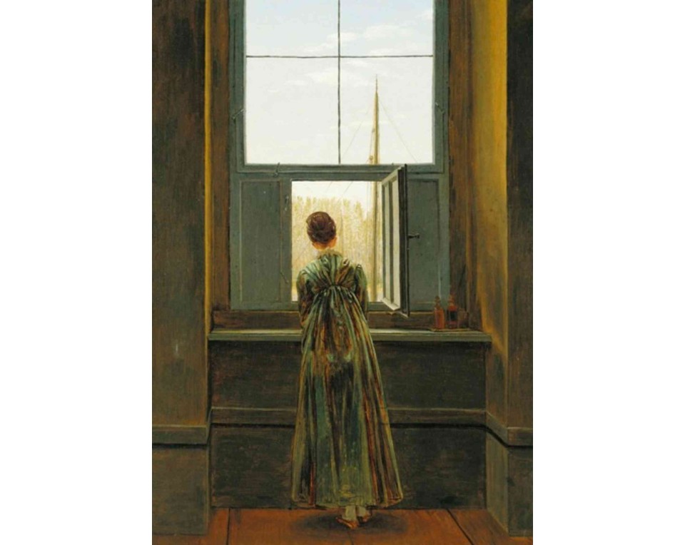 ΠΙΝΑΚΑΣ ΣΕ ΚΑΜΒΑ Caspar David Friedrich - Γυναίκα στο Παράθυρο