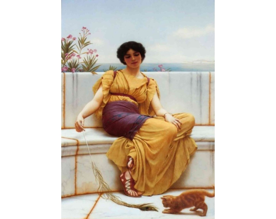 ΠΙΝΑΚΑΣ ΣΕ ΚΑΜΒΑ John William Godward - Αργία