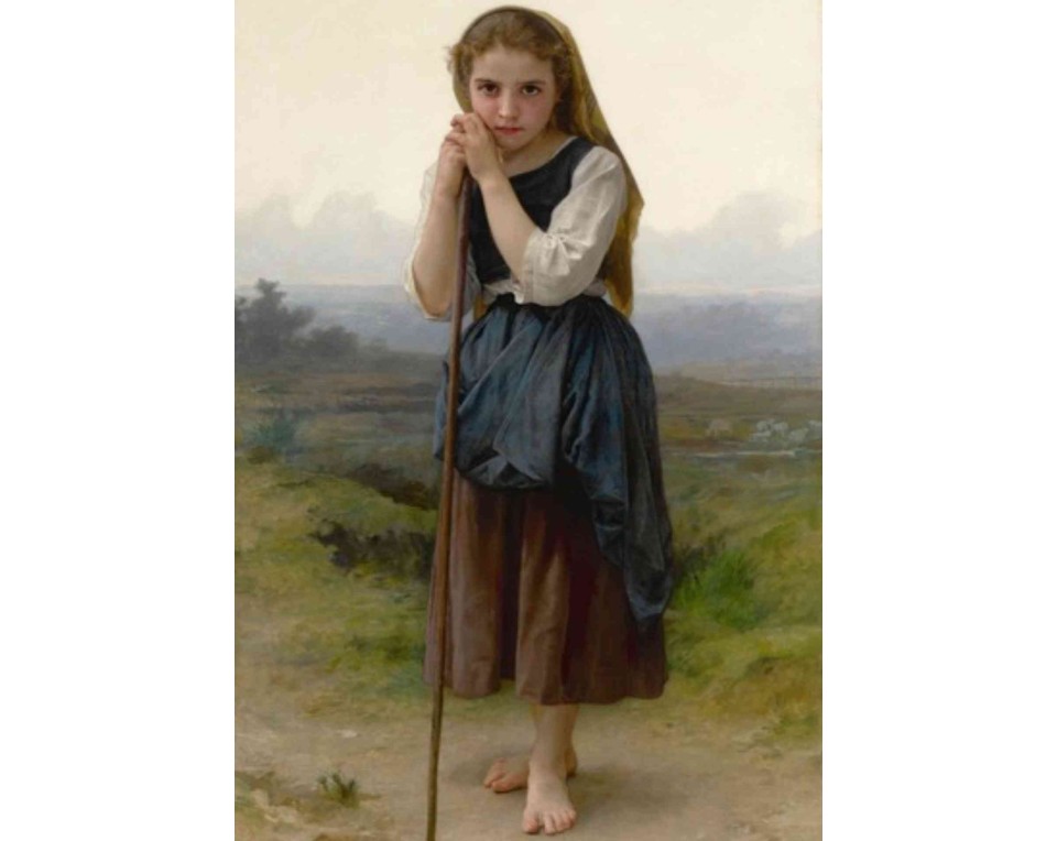 ΠΙΝΑΚΑΣ ΣΕ ΚΑΜΒΑ William-Adolphe Bouguereau - Η Μικρή Βοσκοπούλα