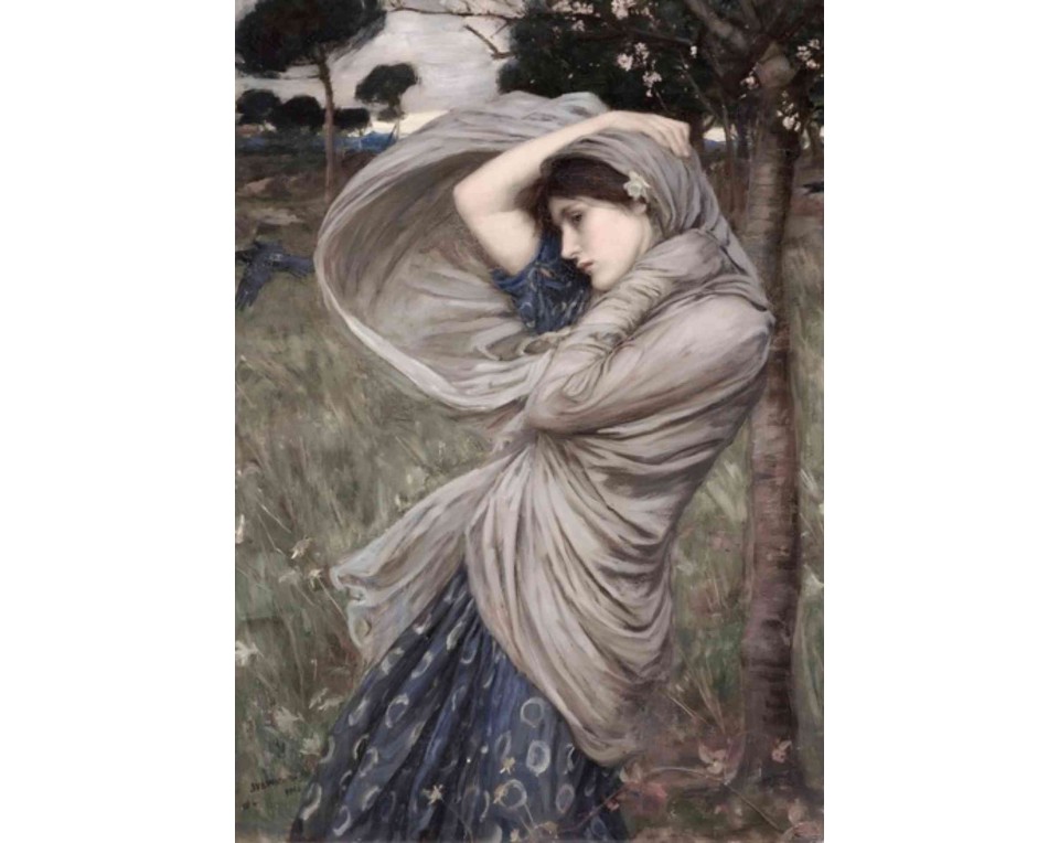 ΠΙΝΑΚΑΣ ΣΕ ΚΑΜΒΑ John William Waterhouse - Γυναίκα με Πέπλο
