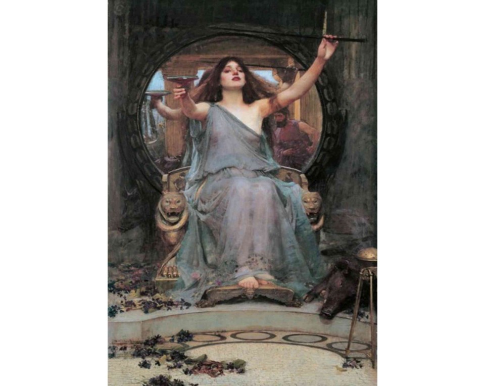 ΠΙΝΑΚΑΣ ΣΕ ΚΑΜΒΑ John William Waterhouse - Η Κίρκη Προσφέρει το Κύπελλο στον Οδυσσέα