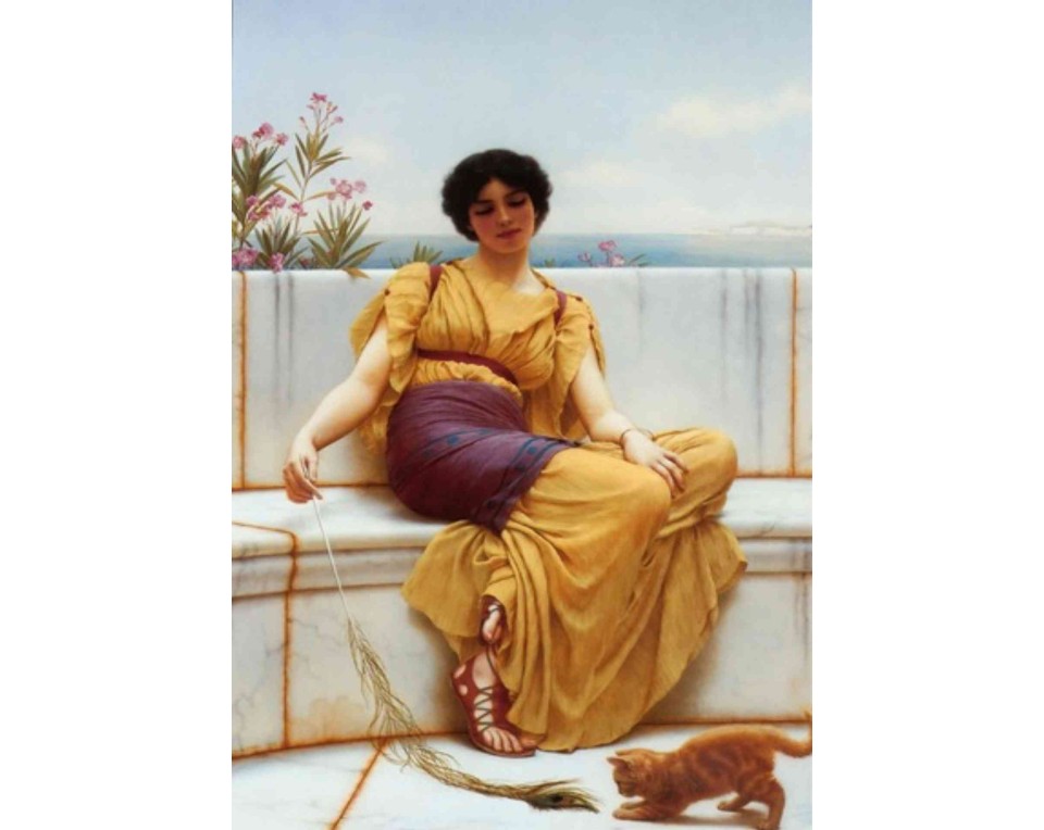 ΠΙΝΑΚΑΣ ΣΕ ΚΑΜΒΑ John William Godward - Αργία