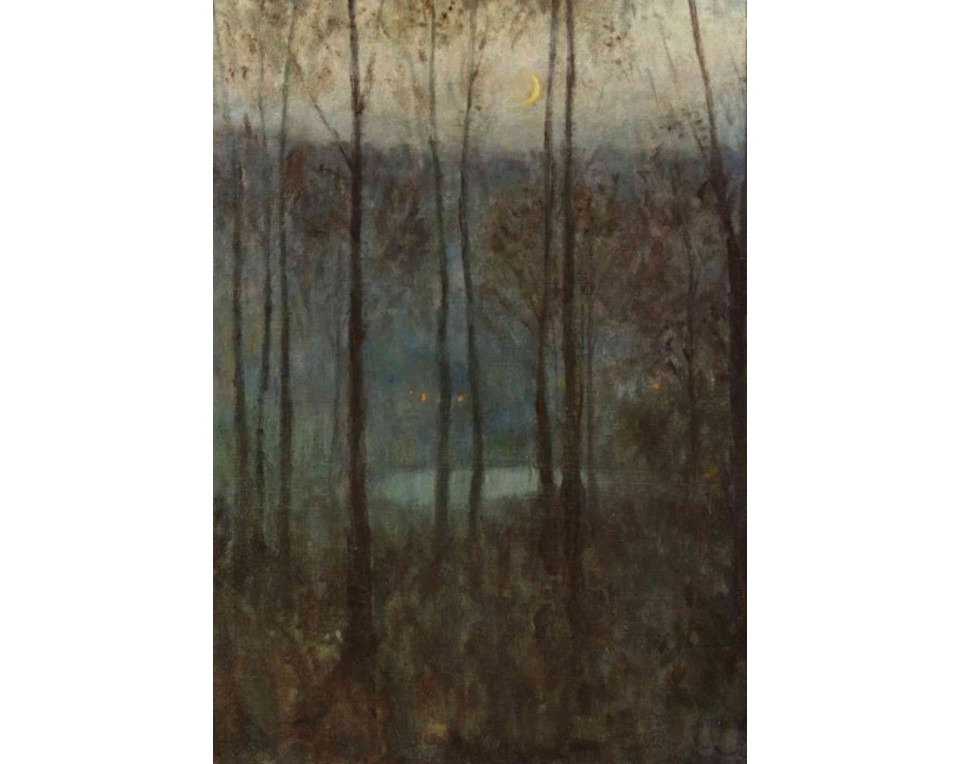 ΠΙΝΑΚΑΣ ΣΕ ΚΑΜΒΑ Edward Steichen - Νυχτερινό, Δέντρα