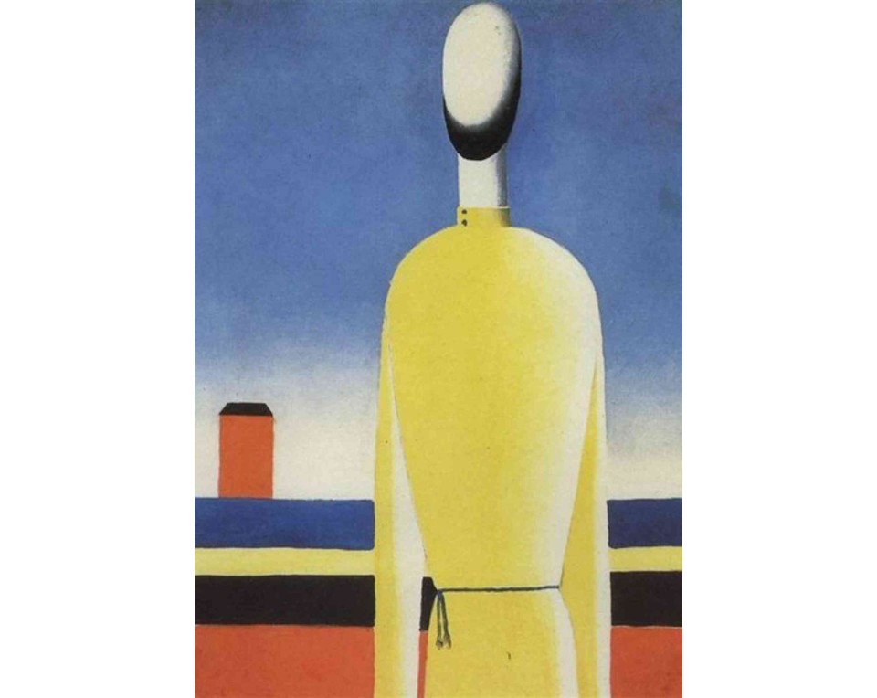 ΠΙΝΑΚΑΣ ΣΕ ΚΑΜΒΑ Kazimir Malevich - Γυναίκα με Κίτρινα (Κορμός Γυναίκας)