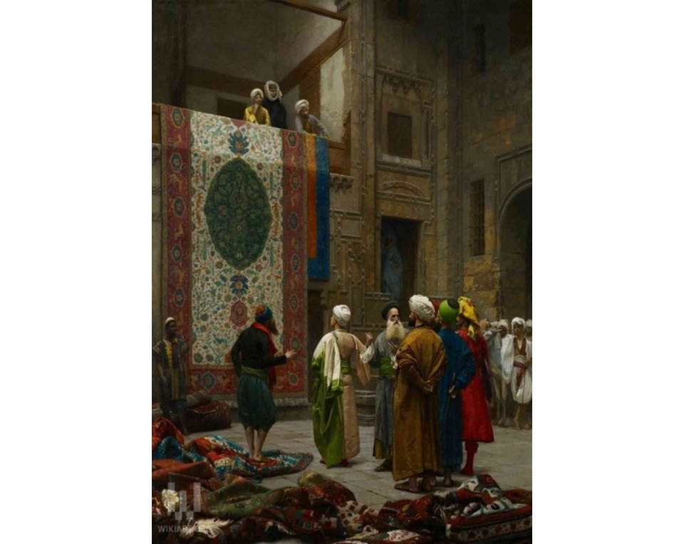 ΠΙΝΑΚΑΣ ΣΕ ΚΑΜΒΑ Jean-Léon Gérôme - Ο Έμπορος Χαλιών