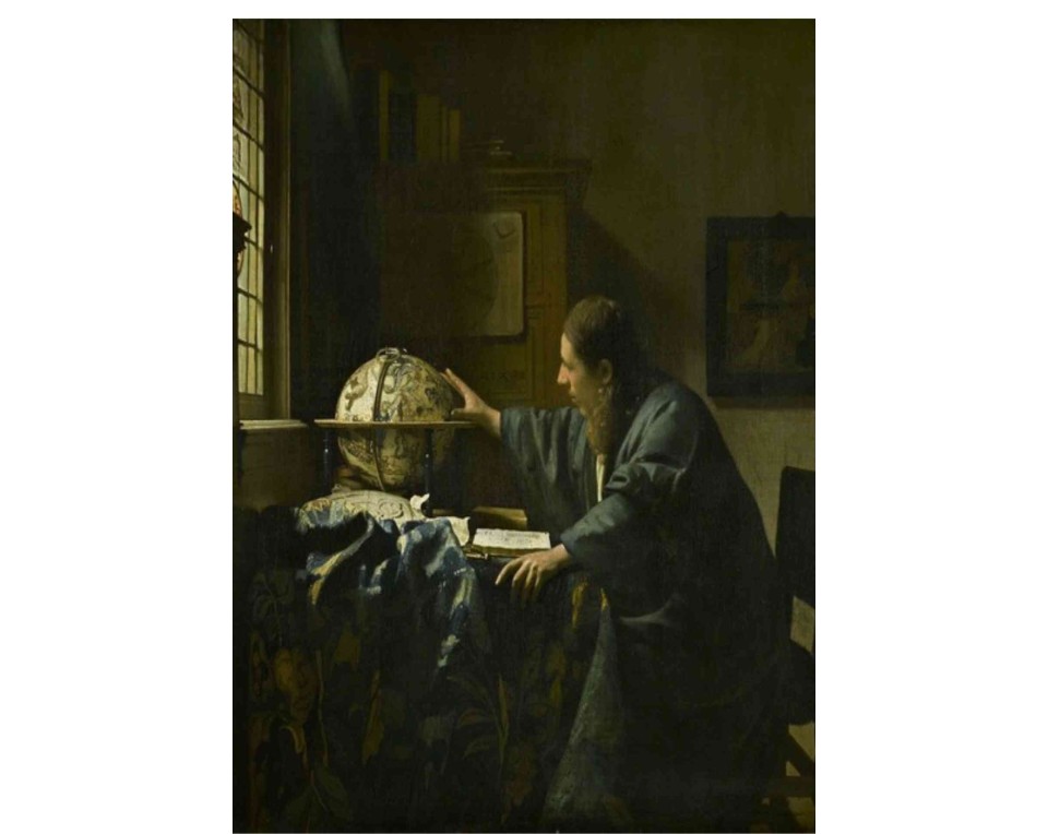 ΠΙΝΑΚΑΣ ΣΕ ΚΑΜΒΑ Johannes Vermeer - Ο Αστρονόμος