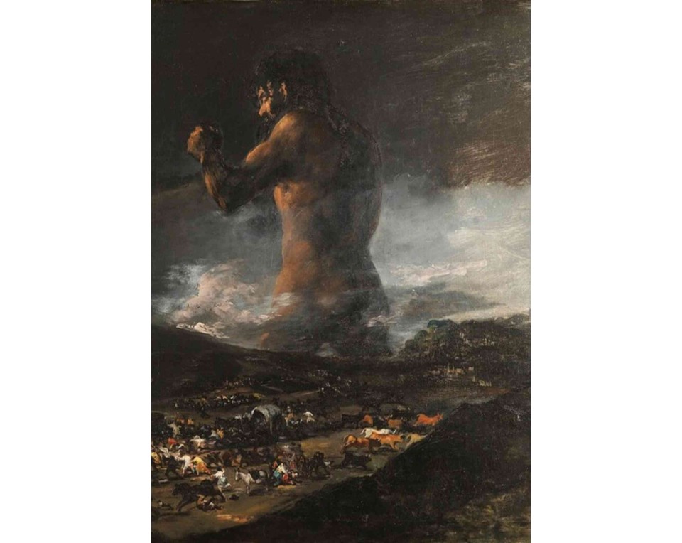 ΠΙΝΑΚΑΣ ΣΕ ΚΑΜΒΑ Attributed to Francisco Goya - Ο Κολοσσός