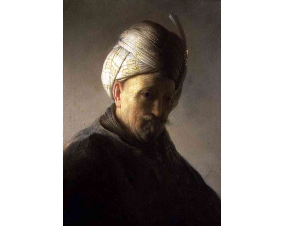 ΠΙΝΑΚΑΣ ΣΕ ΚΑΜΒΑ Rembrandt van Rijn - Άνδρας με Τουρμπάνι