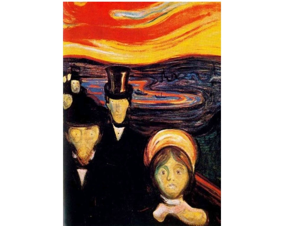 ΠΙΝΑΚΑΣ ΣΕ ΚΑΜΒΑ Edvard Munch - Άγχος
