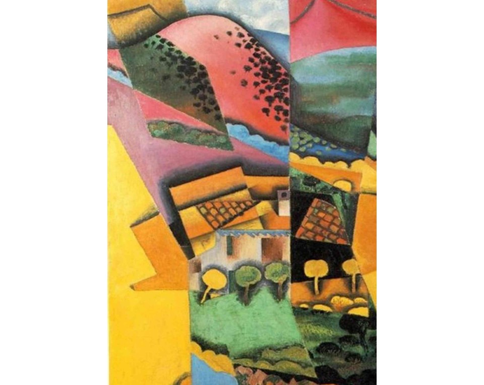 ΠΙΝΑΚΑΣ ΣΕ ΚΑΜΒΑ Paul Cézanne - Τοπίο με Κόκκινη Καμινάδα