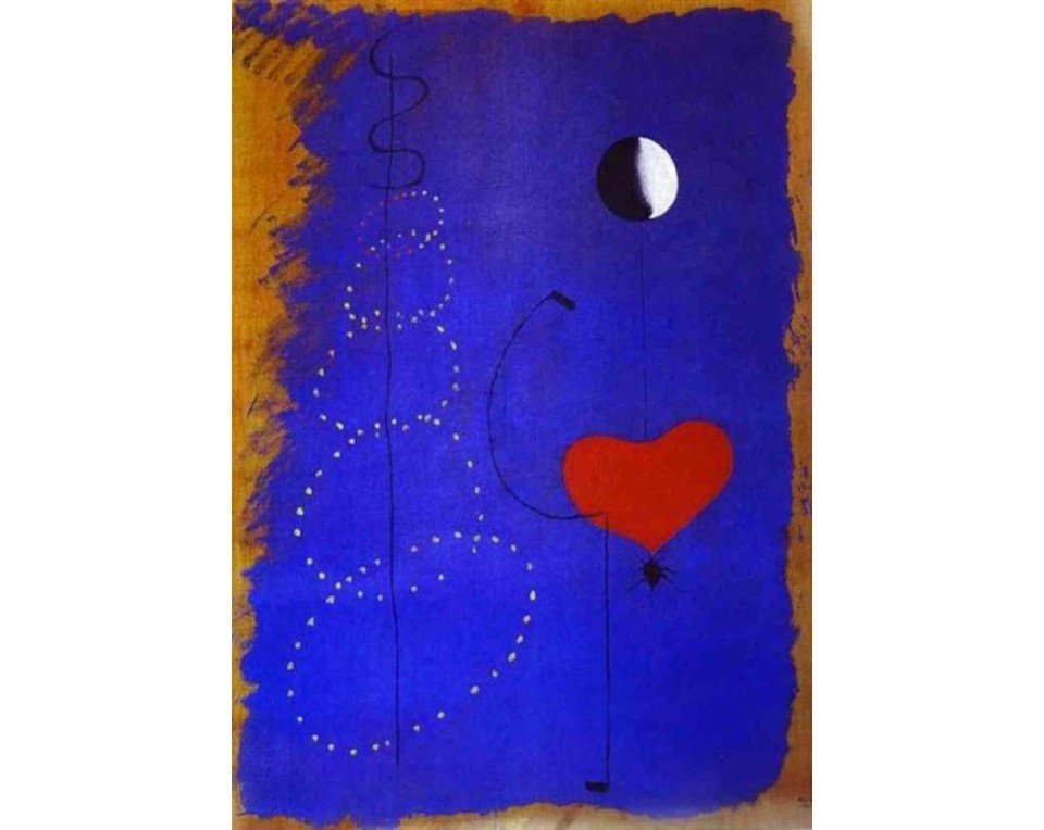 ΠΙΝΑΚΑΣ ΣΕ ΚΑΜΒΑ Joan Miró - Χορευτής / Χορευτής με Καρδιά