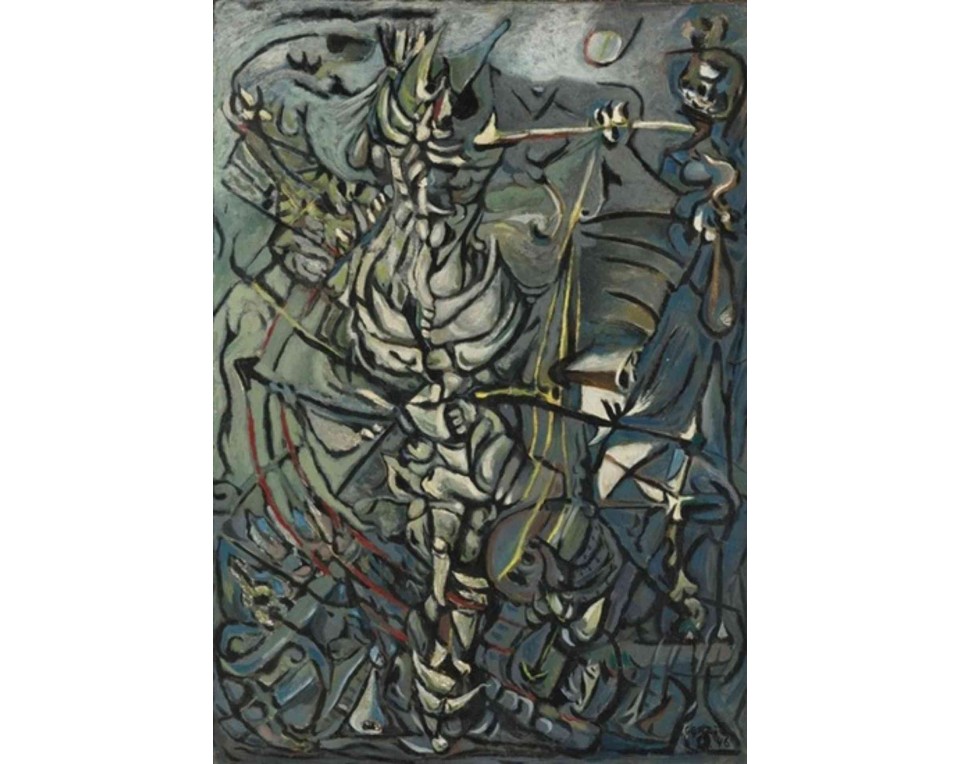 ΠΙΝΑΚΑΣ ΣΕ ΚΑΜΒΑ Gunther Gerzso - Combate (1946)